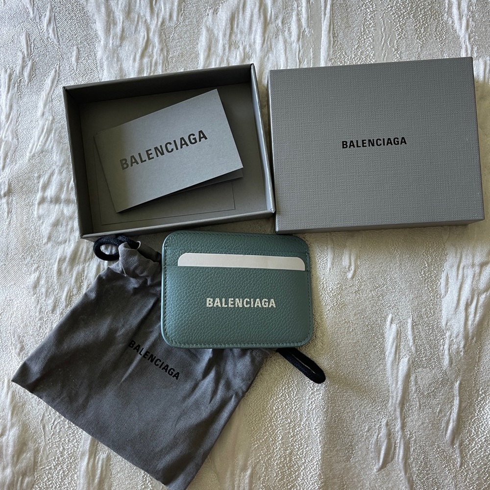 Balenciaga Blue Cash Card Holder - Picture 4 of 6